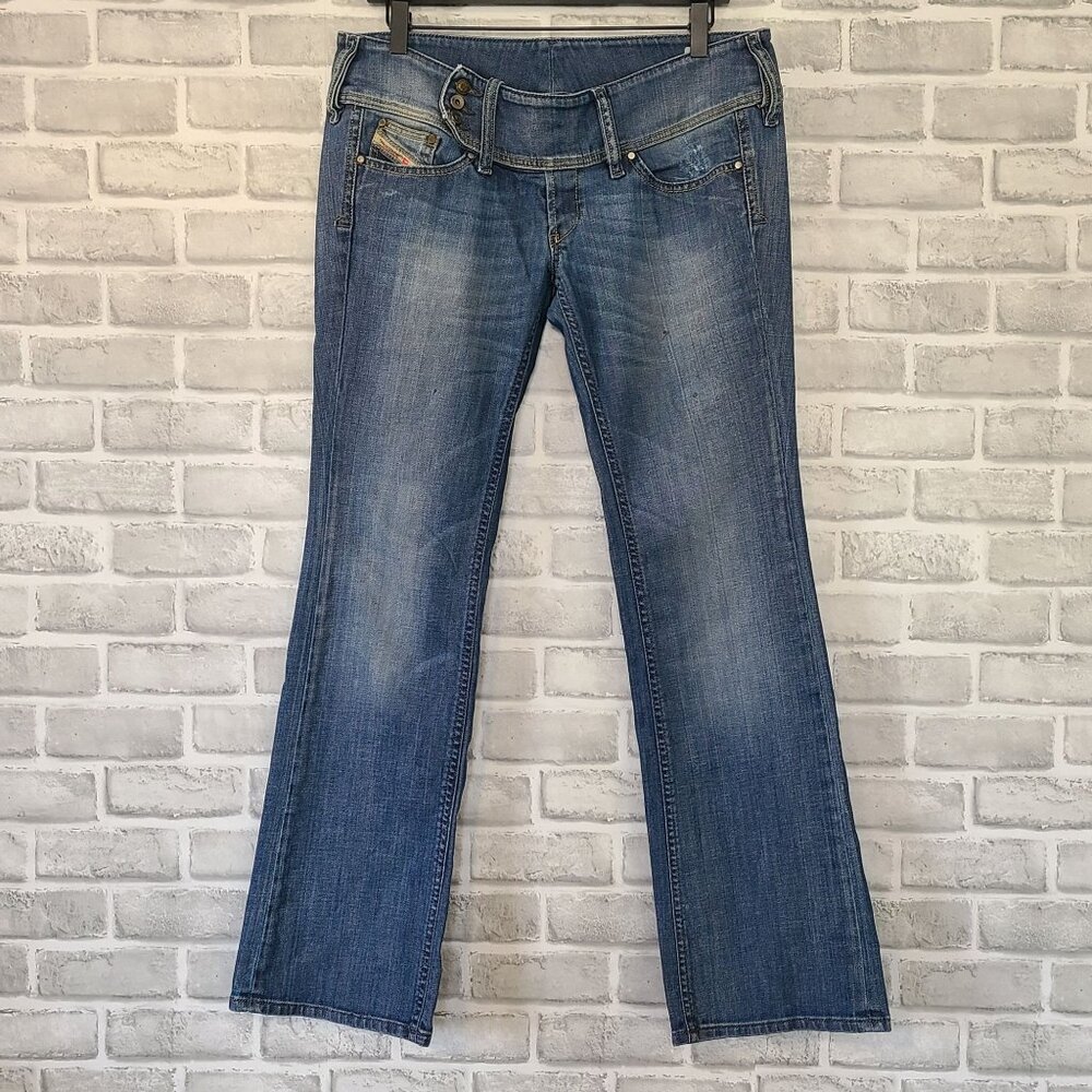 Vintage Diesel Industry Cherock Bootcut Jeans Men 30/32 Made in Italy Grunge